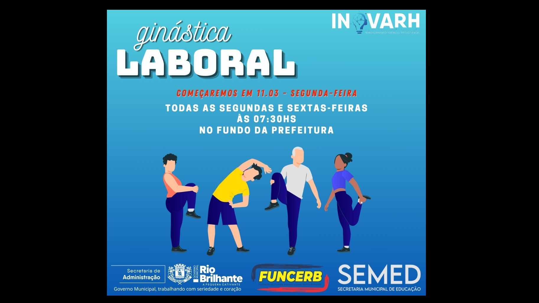 Governo Municipal proporciona Ginástica Laboral a seus servidores