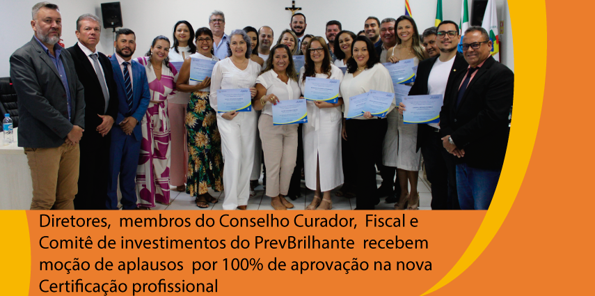 mocao aplausos diretores conselho 100% certificados