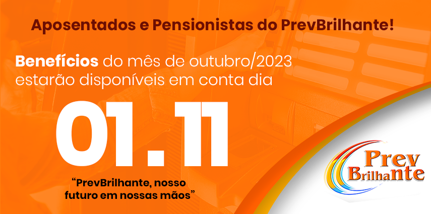 Pagamento Aposentados e Pensionistas outubro/2023