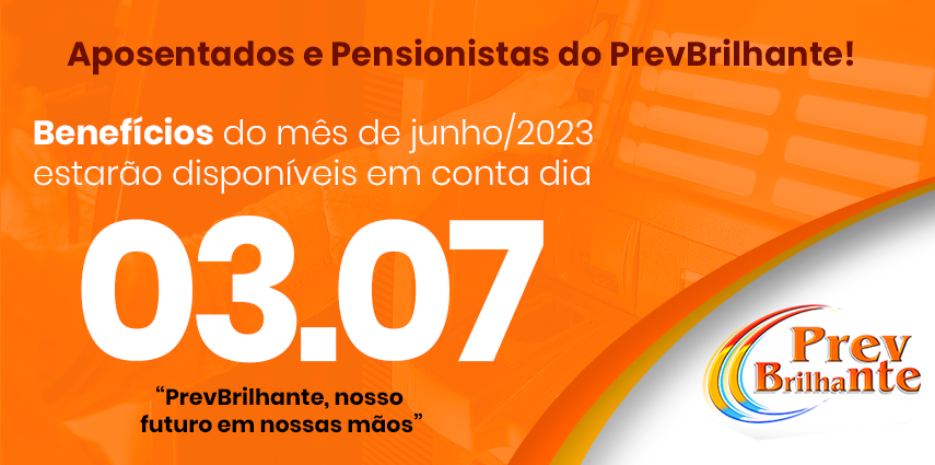 Pagamento Aposentados e Pensionistas junho/2023