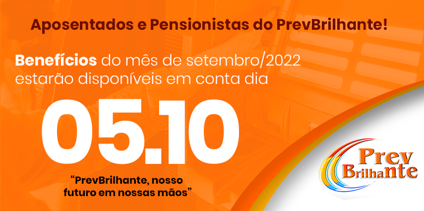 Pagamento Aposentados e Pensionistas setembro/2022