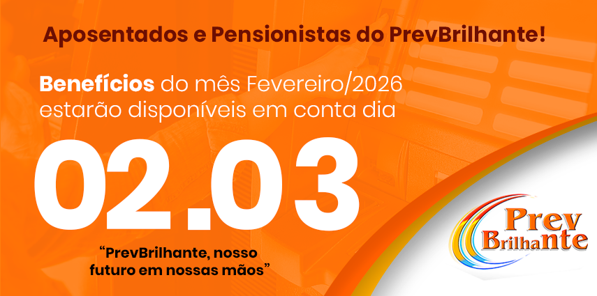 Pagamento Aposentados e Pensionistas fevereiro/2026